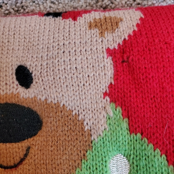 SIMPLY DOG Red Reindeer Christmas Holiday Dog Sweater Pet Costume‎ MEDIUM - Picture 7 of 8